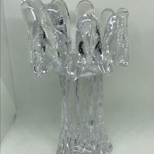 Kosta Boda crystal candle holder